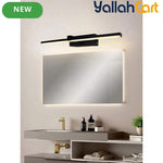 Rechargeable Mirror Wall Lights - Black, 2pcs 40cm Modern Wall Lamps with Remote Control, Wireless USB Powered LED Lighting, Luxury Home Decor for Bathroom, Living Room, Hallway, Dining Room & Cabinet