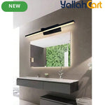Rechargeable Mirror Wall Lights - Black, 2pcs 40cm Modern Wall Lamps with Remote Control, Wireless USB Powered LED Lighting, Luxury Home Decor for Bathroom, Living Room, Hallway, Dining Room & Cabinet