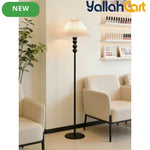 1pc Metal Floor Lamp - Black, 130cm Retro Style Pole Lamp, Modern High-End Standing Light, Easy Design for Living Room, Bedroom, TV Area, Dining Room & Home Decoration