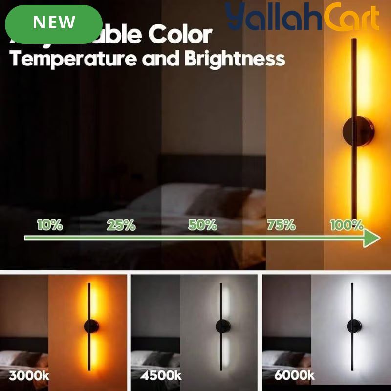 2pcs Rechargeable Wall Lamps - Black, 50cm LED Wireless Wall Sconces, Dimmable Light with Rechargeable Battery, Crystal Design, USB Powered, Modern Wall Lighting for Bedroom, Living Room & Hallway