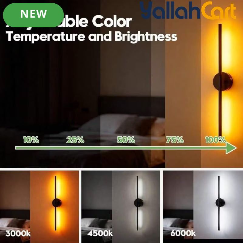 2pcs Rechargeable Wall Lamps - Black, 50cm LED Wireless Wall Sconces, Dimmable Light with Rechargeable Battery, Crystal Design, USB Powered, Modern Wall Lighting for Bedroom, Living Room & Hallway