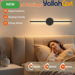 2pcs Rechargeable Wall Lamps - Black, 50cm LED Wireless Wall Sconces, Dimmable Light with Rechargeable Battery, Crystal Design, USB Powered, Modern Wall Lighting for Bedroom, Living Room & Hallway