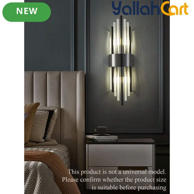 Modern Luxury Gold-Plated Wall Light - Stainless Steel Base, Black & Gold Finish, 1pc/2pcs Decorative Wall Lamp, Modern Sconce for Living Room, Bedroom, Corridor, Cafe & Office