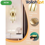 Modern Luxury Gold-Plated Wall Light - Stainless Steel Base, Black & Gold Finish, 1pc/2pcs Decorative Wall Lamp, Modern Sconce for Living Room, Bedroom, Corridor, Cafe & Office