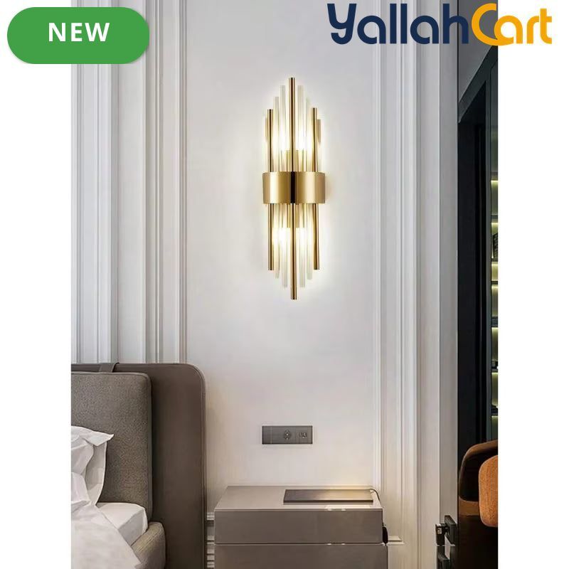 Modern Luxury Gold-Plated Wall Light - Stainless Steel Base, Black & Gold Finish, 1pc/2pcs Decorative Wall Lamp, Modern Sconce for Living Room, Bedroom, Corridor, Cafe & Office