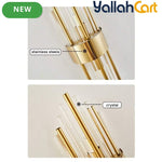 Modern Luxury Gold-Plated Wall Light - Stainless Steel Base, Black & Gold Finish, 1pc/2pcs Decorative Wall Lamp, Modern Sconce for Living Room, Bedroom, Corridor, Cafe & Office