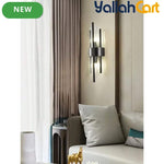 Modern Luxury Gold-Plated Wall Light - Stainless Steel Base, Black & Gold Finish, 1pc/2pcs Decorative Wall Lamp, Modern Sconce for Living Room, Bedroom, Corridor, Cafe & Office
