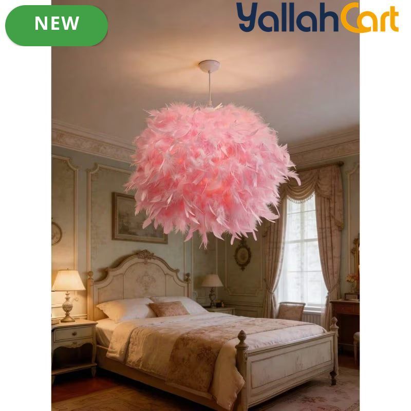 1pc Warm Romantic Artificial Flame Ball Lamp Shade - Pink, Small 30cm Retractable Flame Ball Lampshade with Holder, Modern Decorative Cover for Home, Party & Event Decor