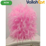 1pc Warm Romantic Artificial Flame Ball Lamp Shade - Pink, Small 30cm Retractable Flame Ball Lampshade with Holder, Modern Decorative Cover for Home, Party & Event Decor