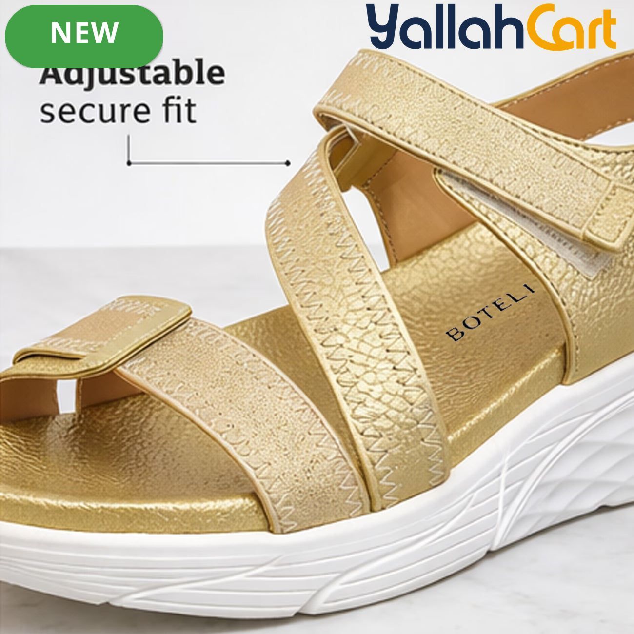 Women’s Adjustable Strap Wedge Sandals – Open-Toe Thick Platform Summer Shoes