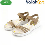 Women’s Floral Wedge Sandals – Open-Toe Ankle-Strap Summer Shoes