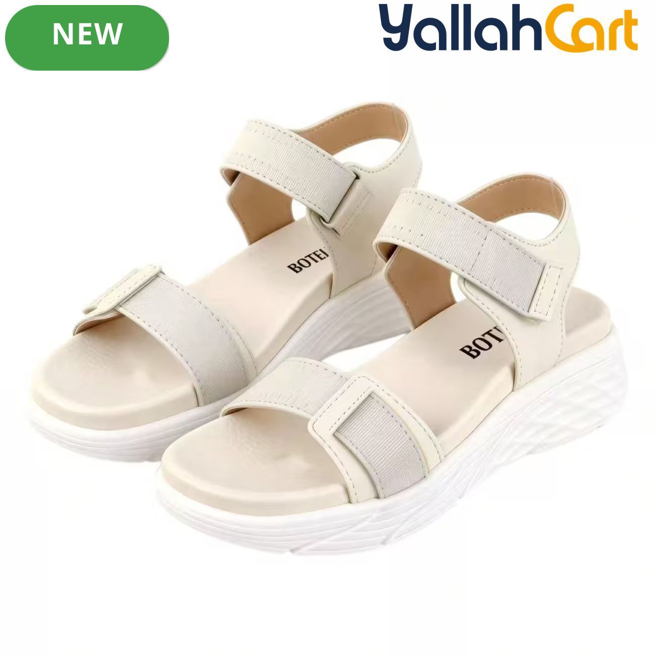 Women’s Open-Toe Wedge Sandals – Lightweight Platform Heels with Ankle Straps