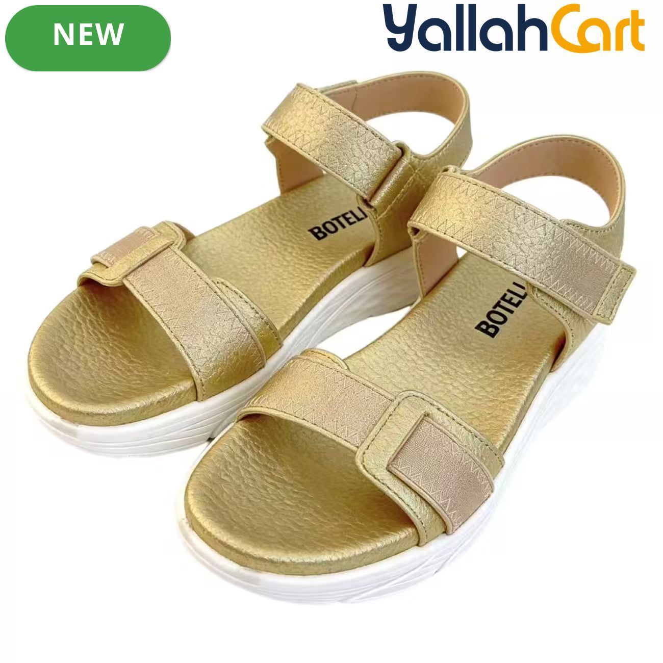 Women’s Open-Toe Wedge Sandals – Lightweight Platform Heels with Ankle Straps