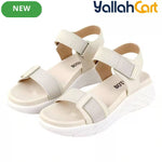 Women’s Open-Toe Wedge Sandals – Lightweight Platform Heels with Ankle Straps