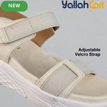 Women’s Open-Toe Wedge Sandals – Lightweight Platform Heels with Ankle Straps