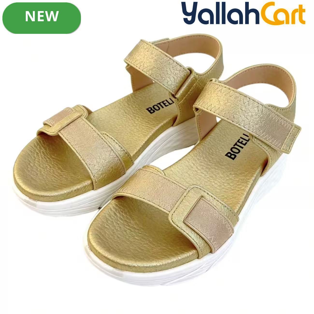 Women’s Open-Toe Wedge Sandals – Lightweight Platform Heels with Ankle Straps