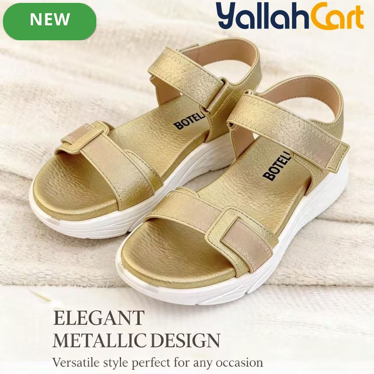 Women’s Open-Toe Wedge Sandals – Lightweight Platform Heels with Ankle Straps
