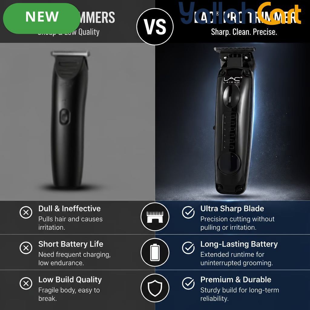 Glossy Black Professional Hair Detail Trimmer