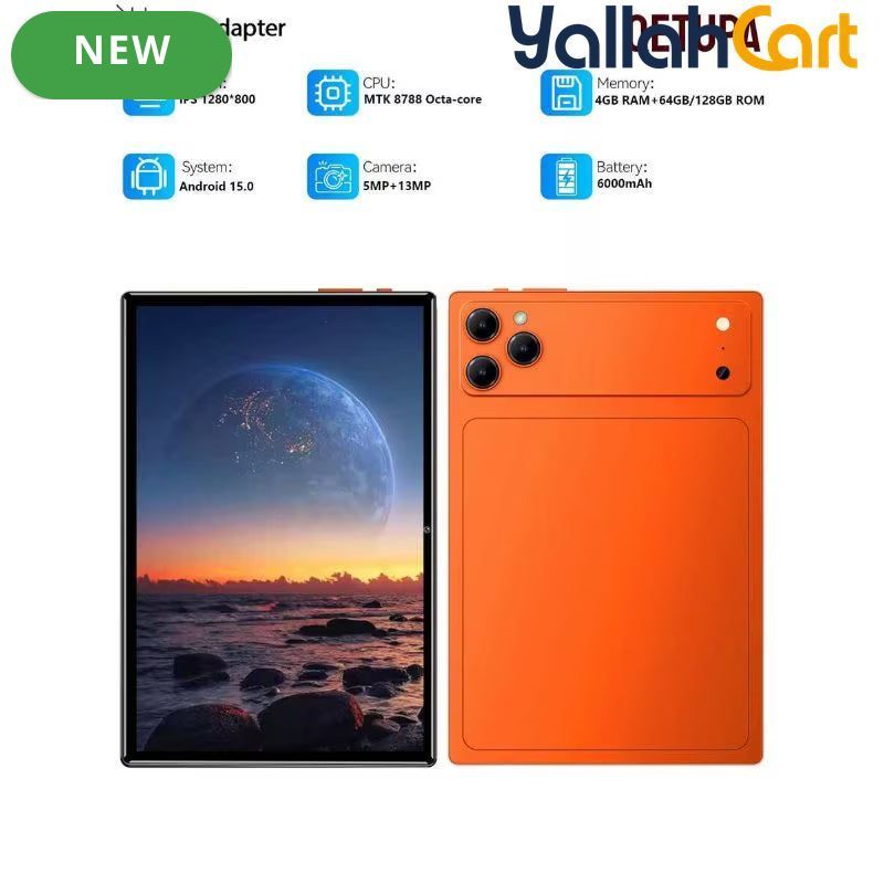 Qetupa Z17 10.1-inch Android 15 Tablet – Octa-Core, 4GB RAM, 64GB/128GB Storage & 6000mAh Battery
