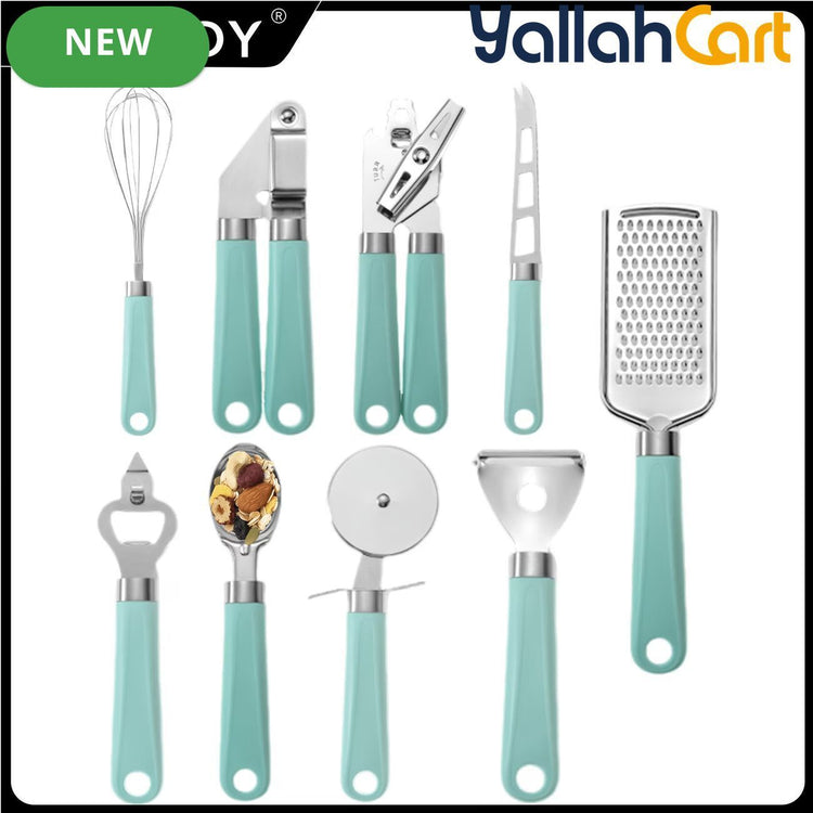 9-Piece Stainless Steel Kitchen Utensil & Gadget Set