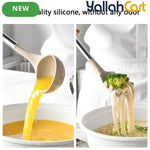13-Piece Silicone Kitchen Utensil Set with Stainless Steel Handles & Drain Rack