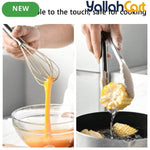 13-Piece Silicone Kitchen Utensil Set with Stainless Steel Handles & Drain Rack