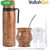Modern Yerba Mate Thermo Cup Set – 304 Stainless Steel Gourd, Bombilla & Cleaning Brush